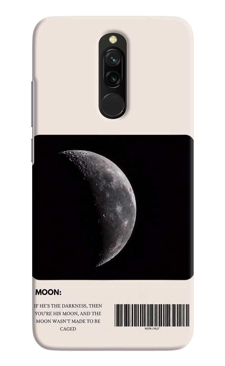 Moon Phase Redmi 8 Back Cover, Hard case
