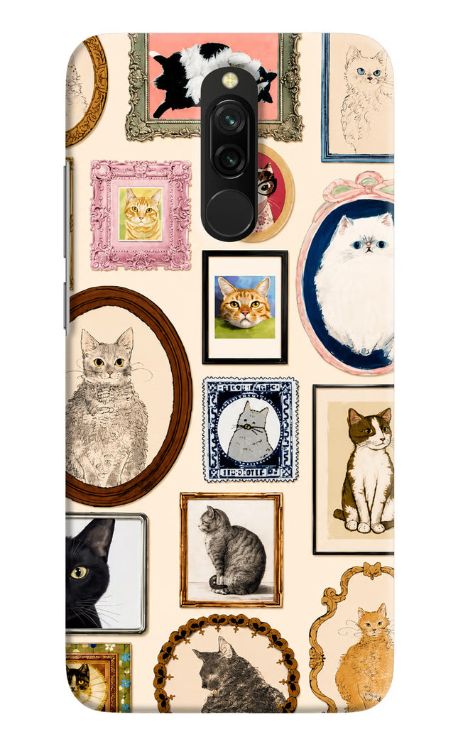 Mirror Cats Redmi 8 Hard Case Back Cover by Casekaro