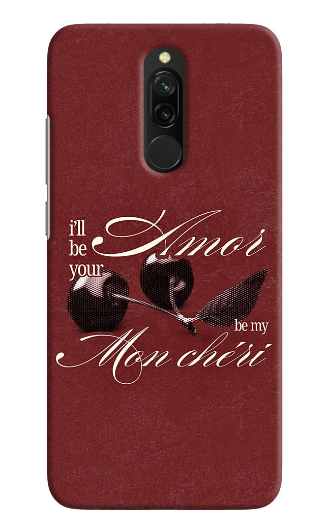 Velvet Cherry Redmi 8 Hard Case Back Cover by Casekaro