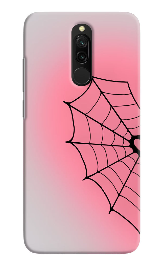 Pink Web Redmi 8 Hard Case Back Cover by Casekaro