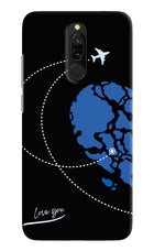 Love Orbit Redmi 8 Hard Case Back Cover by Casekaro