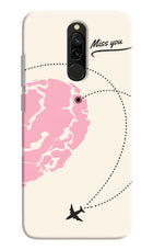 Miss Orbit Redmi 8 Hard Case Back Cover by Casekaro
