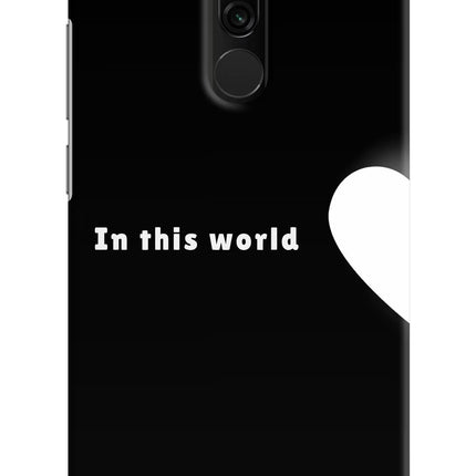 This World Redmi 8 Hard Case Back Cover by Casekaro