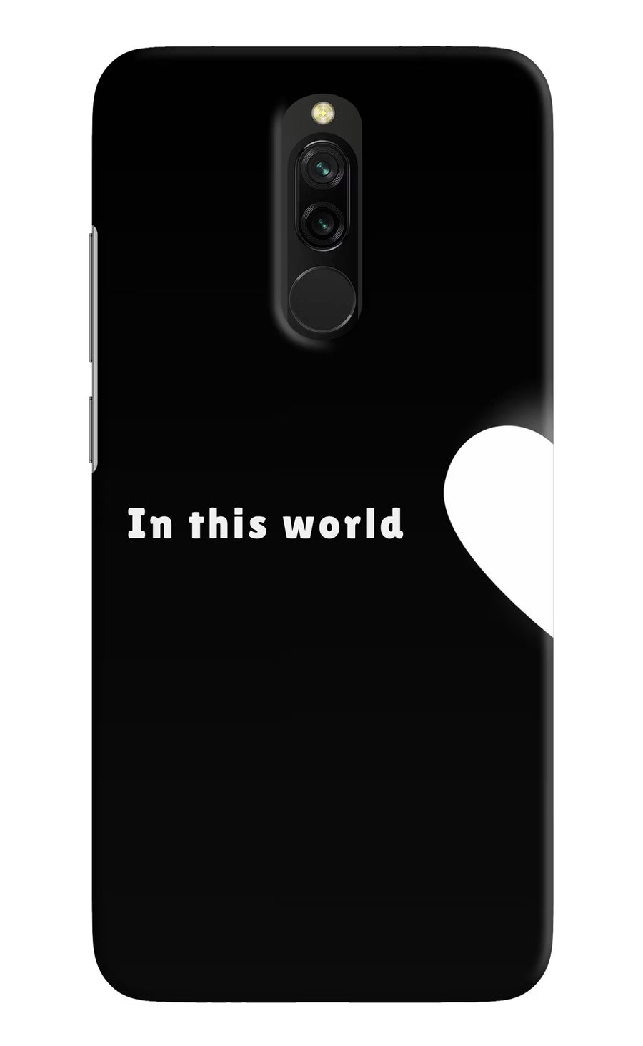 This World Redmi 8 Back Cover, Hard case