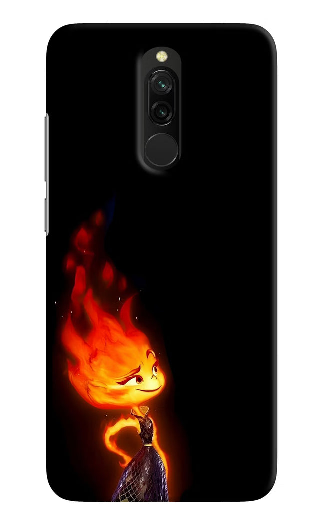 Ember Flame Redmi 8 Hard Case Back Cover by Casekaro