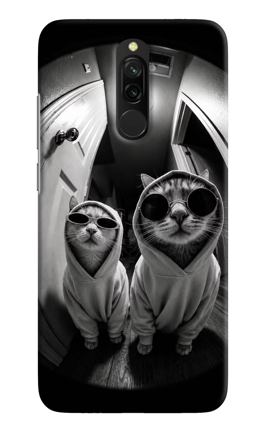 Hood Cats Redmi 8 Back Cover, Hard case