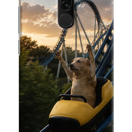 Rollercoaster Dog Redmi 8 Hard Case Back Cover by Casekaro