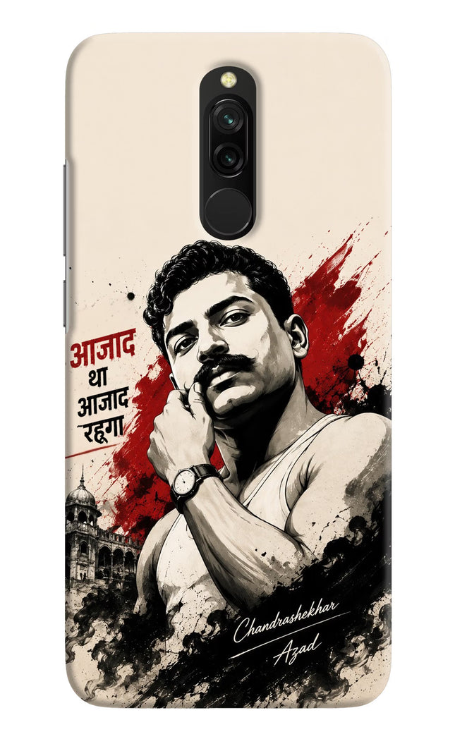Chandrashekhar Azad Fearless Redmi 8 Hard Case Back Cover by Casekaro