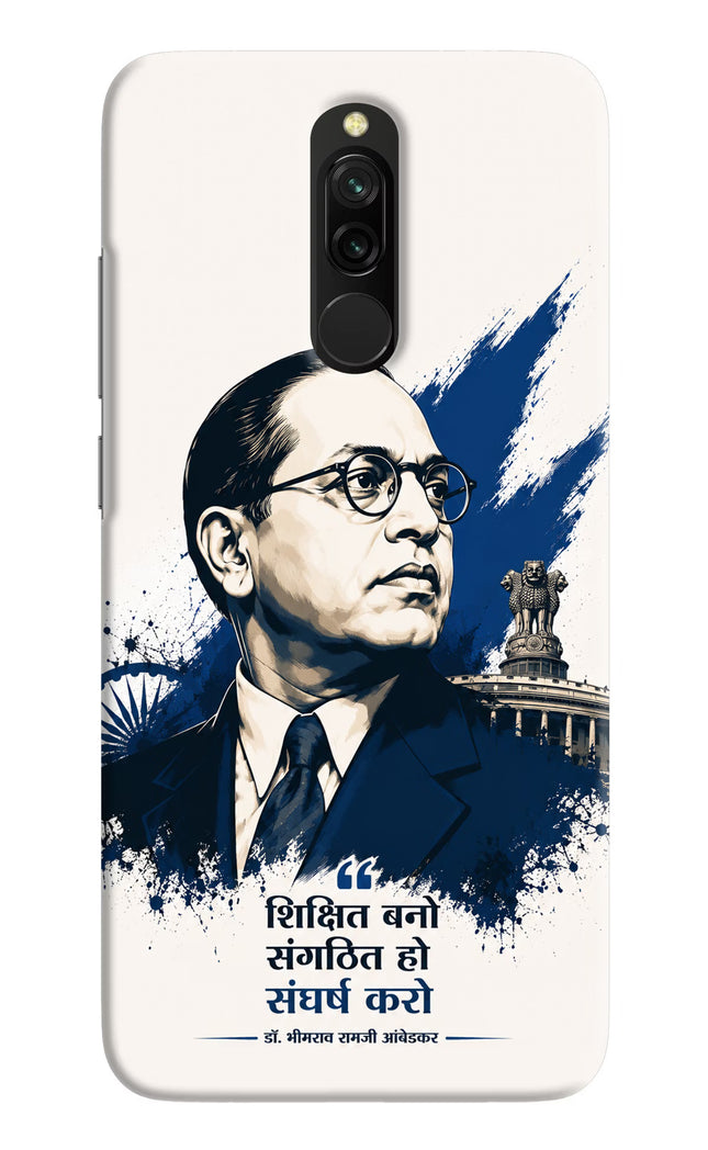 Dr. Ambedkar Visionary Redmi 8 Hard Case Back Cover by Casekaro
