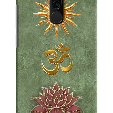 Om & Lotus Redmi 8 Back Cover