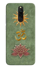 Om & Lotus Redmi 8 Back Cover