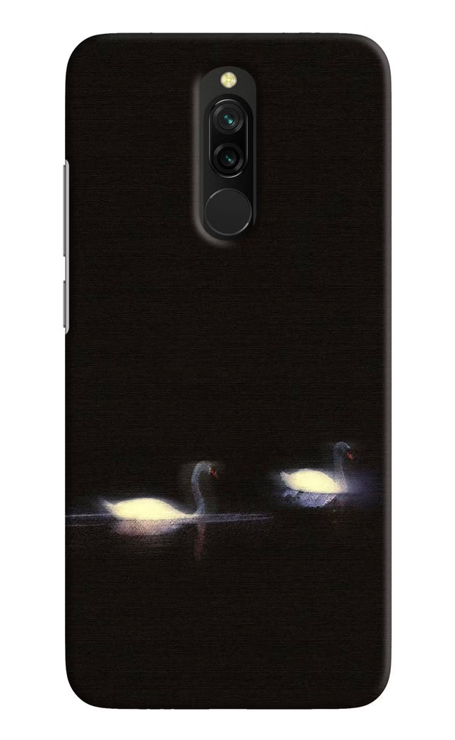 Silent Swans Redmi 8 Hard Case Back Cover by Casekaro