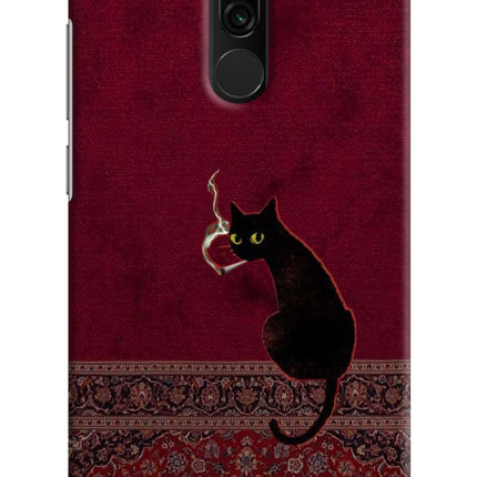 Midnight Cat Redmi 8 Hard Case Back Cover by Casekaro