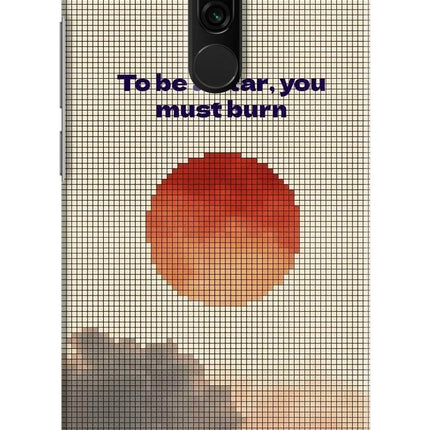 Pixel Sun Redmi 8 Hard Case Back Cover by Casekaro