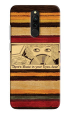 Vinyl Stripes Redmi 8 Hard Case Back Cover by Casekaro