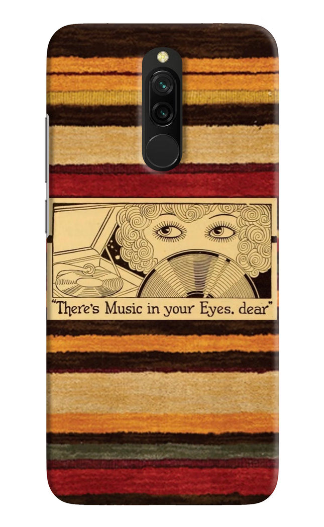 Vinyl Stripes Redmi 8 Hard Case Back Cover by Casekaro