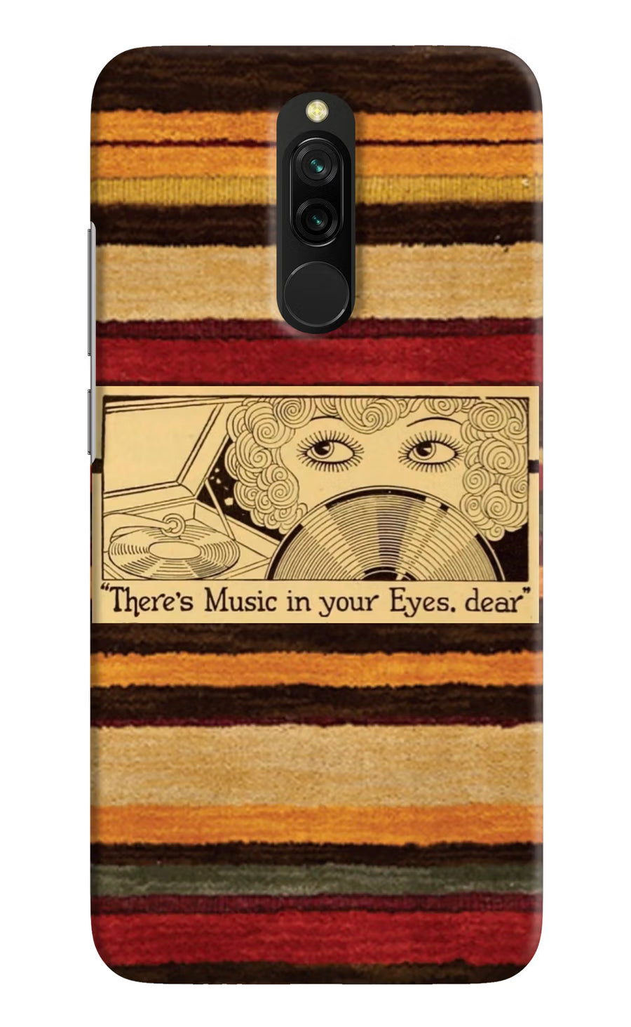 Vinyl Stripes Redmi 8 Back Cover, Hard case