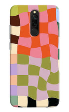 Wavy Grid Redmi 8 Hard Case Back Cover by Casekaro