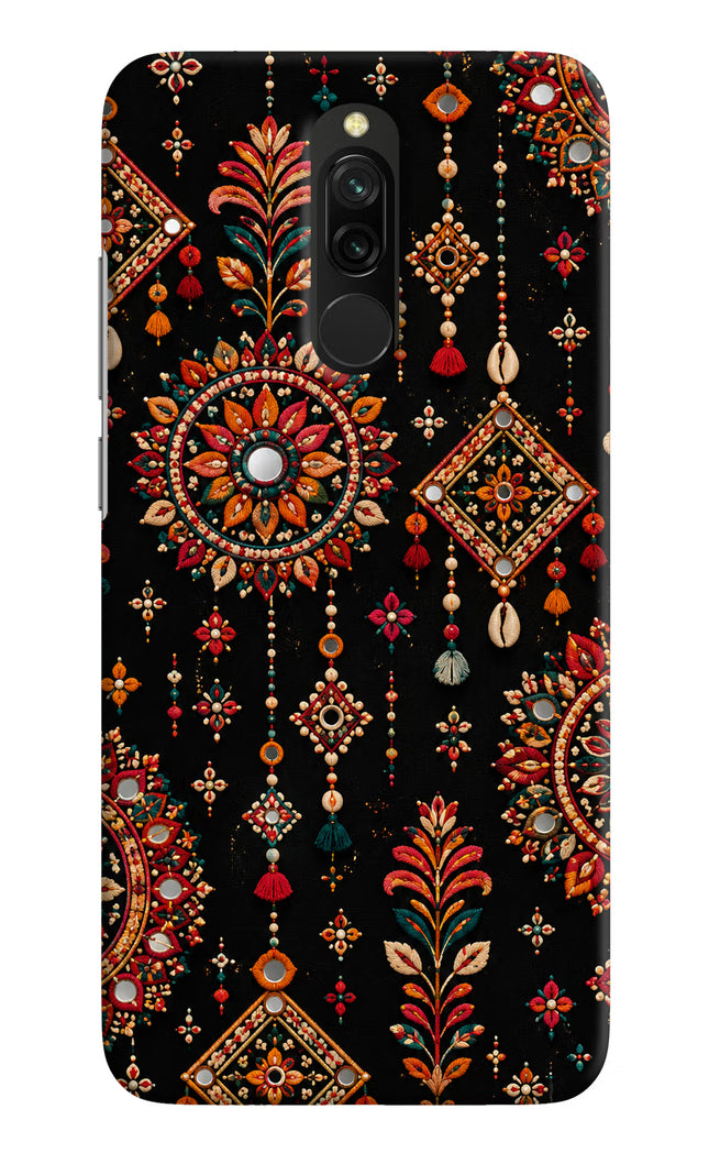 Boho Noir Redmi 8 Hard Case Back Cover by Casekaro