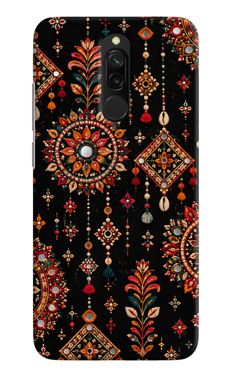 Boho Noir Redmi 8 Back Cover, Hard case