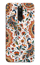 White Mayura Redmi 8 Hard Case Back Cover by Casekaro