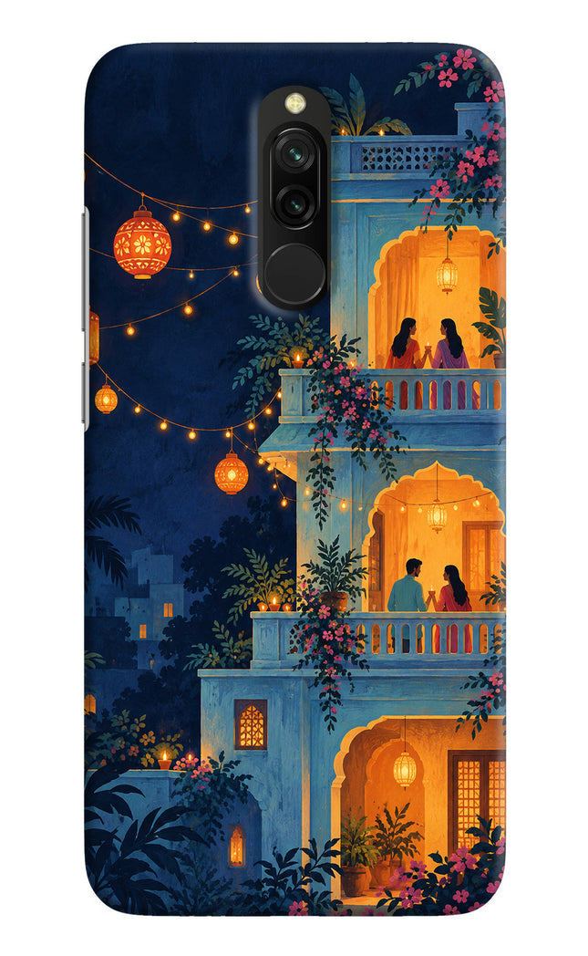 Balcony Glow Redmi 8 Hard Case Back Cover by Casekaro