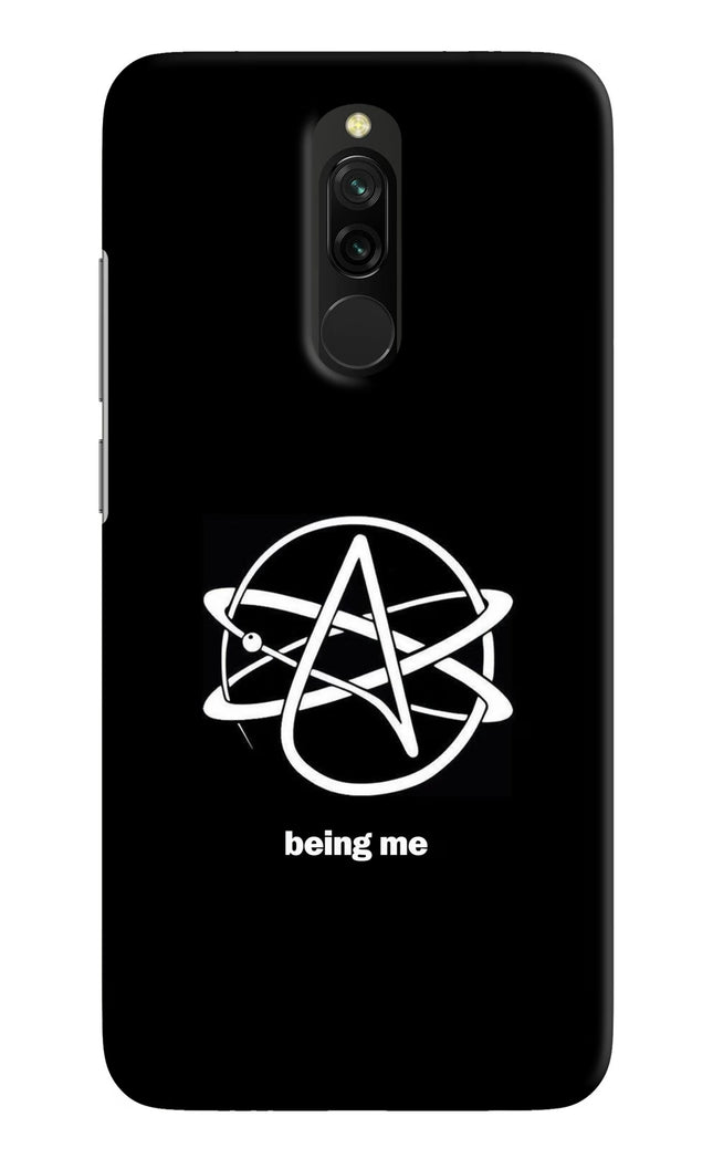 Atheist Symbol Redmi 8 Hard Case Back Cover by Casekaro