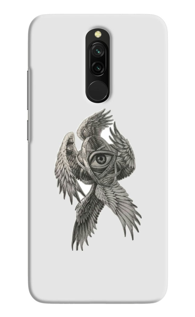 Accurate Angel Redmi 8 Hard Case Back Cover by Casekaro