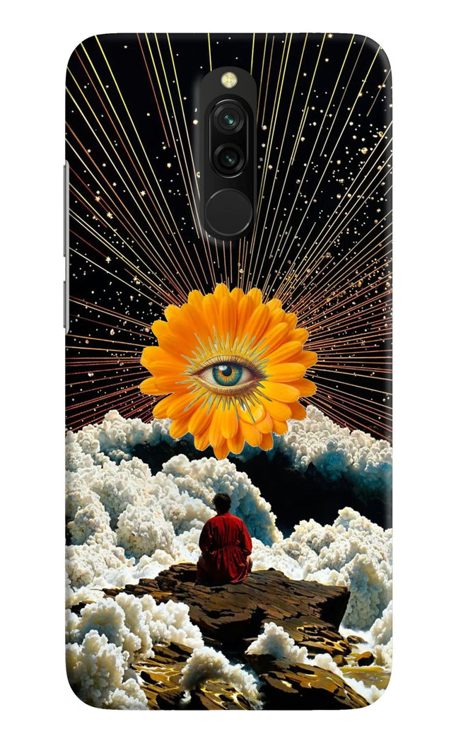 Cosmic Flower Redmi 8 Hard Case Back Cover by Casekaro
