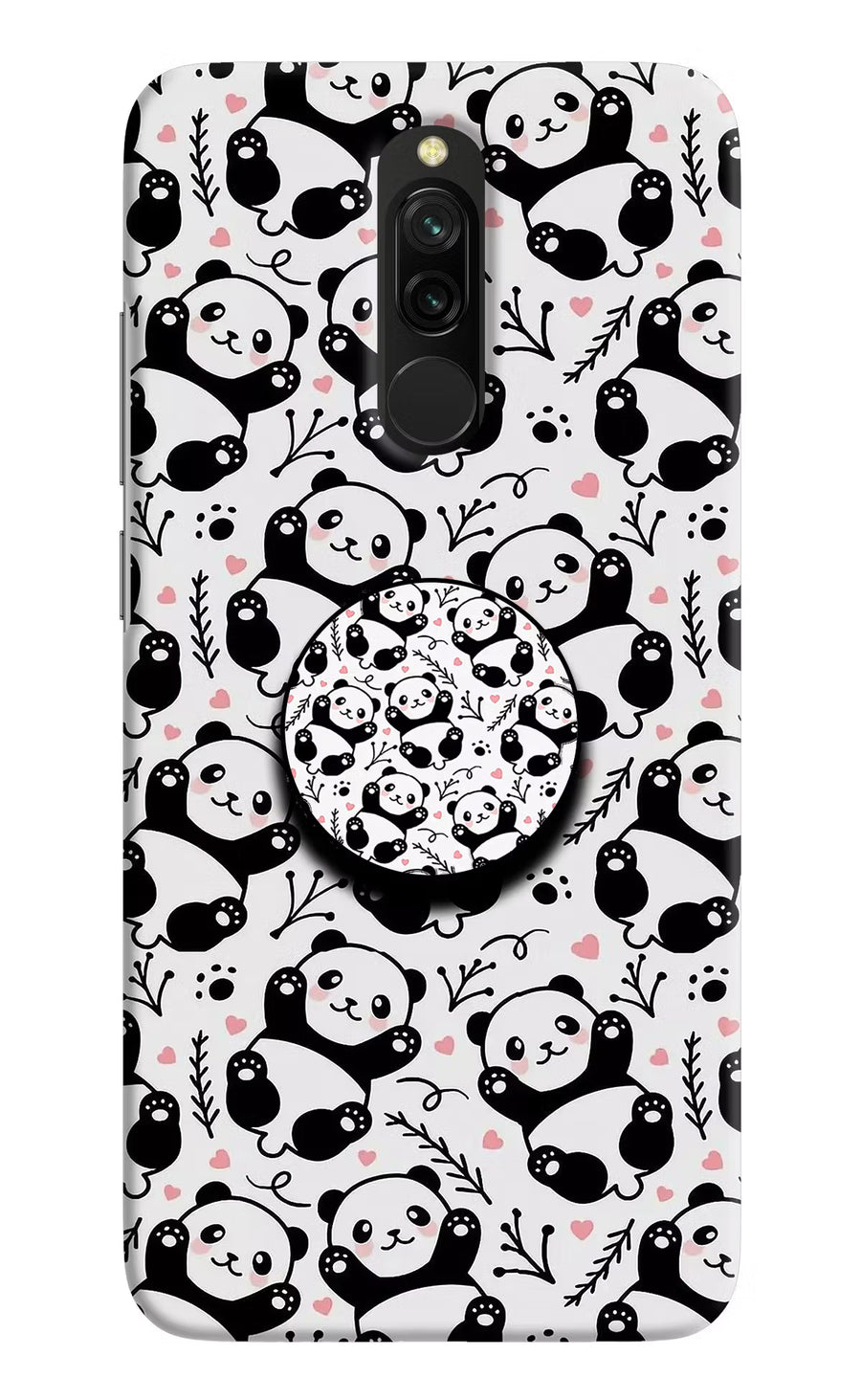 Cute Panda Redmi 8 Pop Case, Hard case