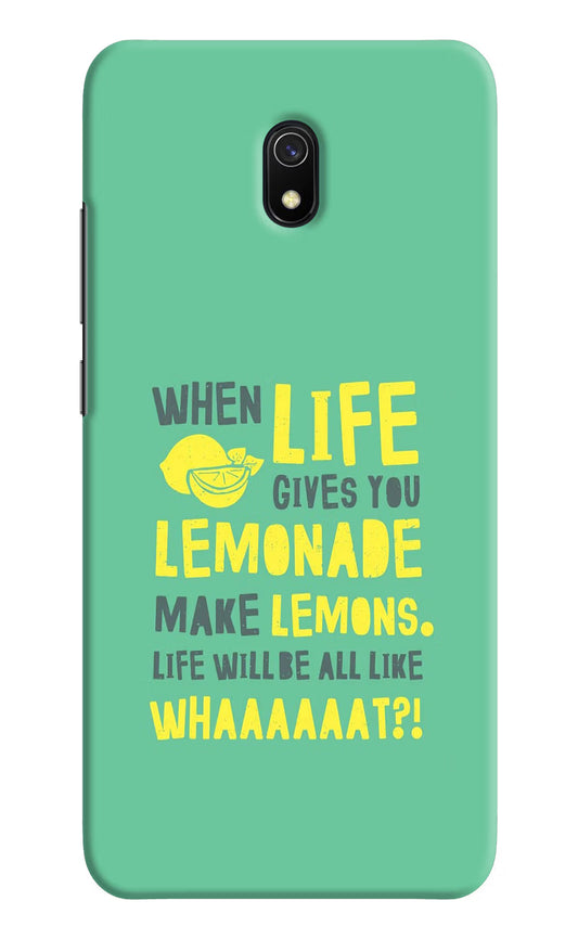 Quote Redmi 8A Hard Case Back Cover by Casekaro