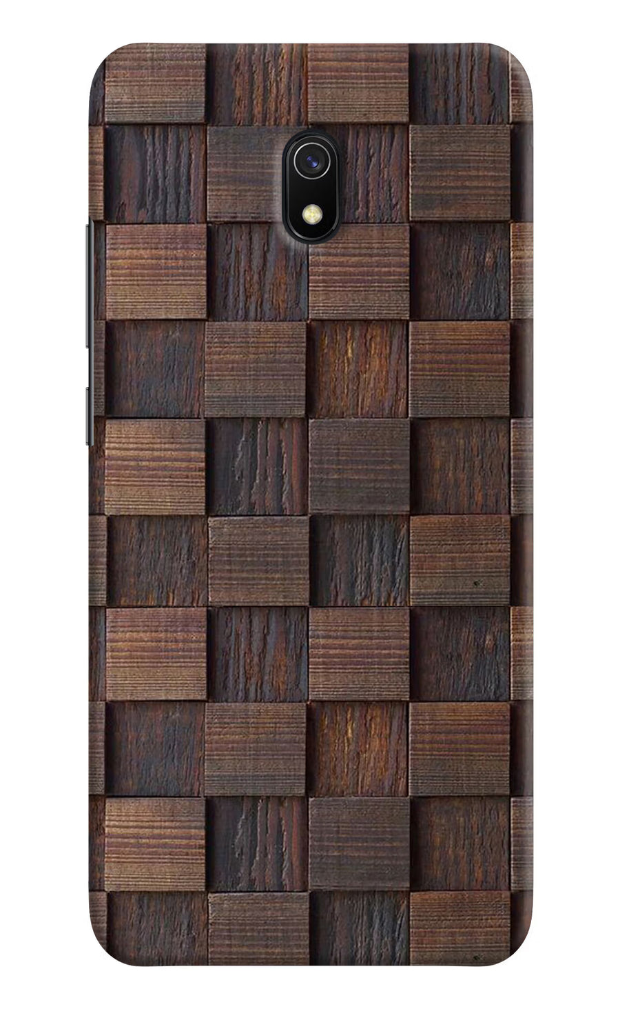 Wooden Cube Design Redmi 8A Back Cover, Hard case