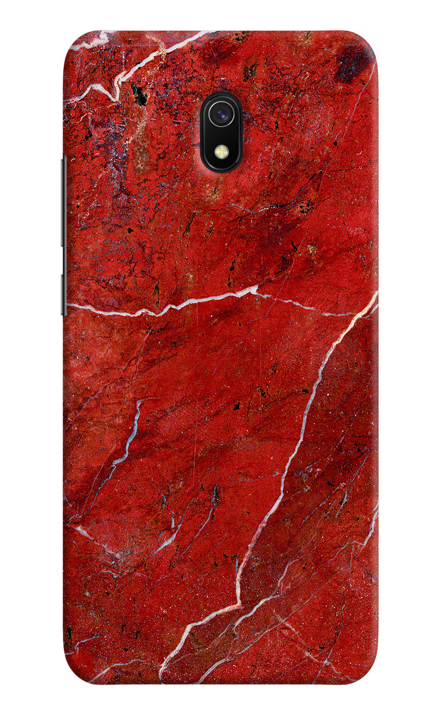 Red Marble Design Redmi 8A Back Cover, Hard case