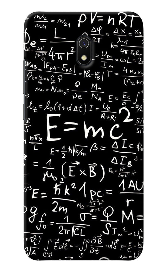 Physics Albert Einstein Formula Redmi 8A Back Cover