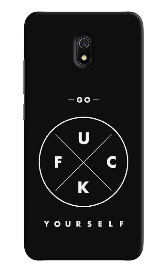 Go Fuck Yourself Redmi 8A Hard Case Back Cover by Casekaro