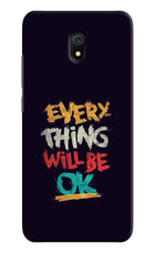 Everything Will Be Ok Redmi 8A Hard Case Back Cover by Casekaro