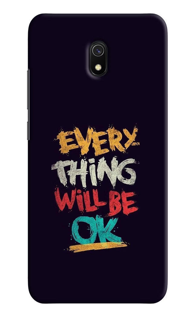 Everything Will Be Ok Redmi 8A Hard Case Back Cover by Casekaro