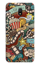 Cinema Abstract Redmi 8A Hard Case Back Cover by Casekaro