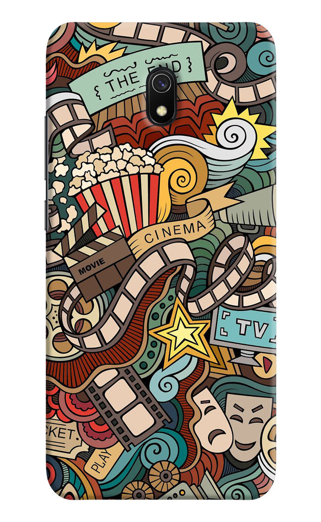 Cinema Abstract Redmi 8A Hard Case Back Cover by Casekaro
