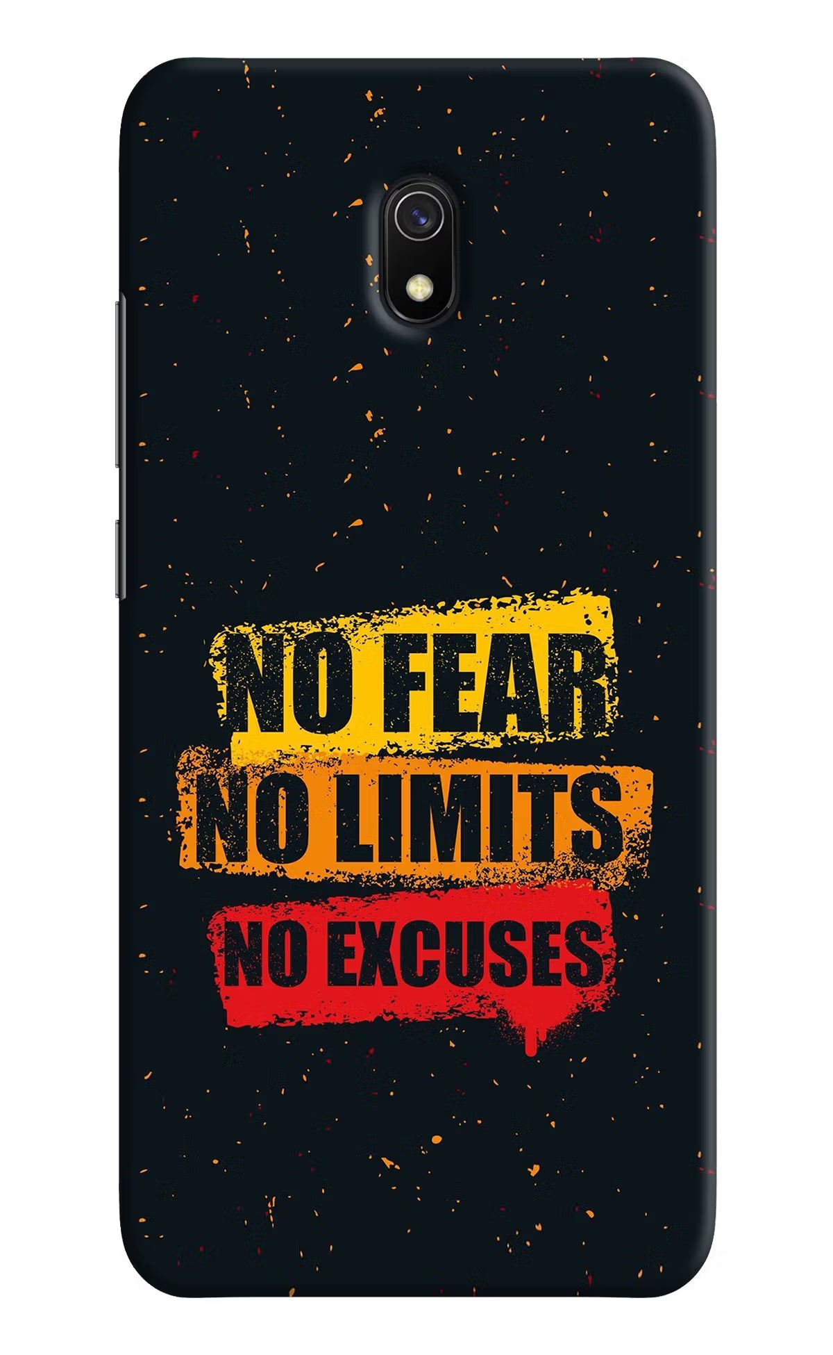 No Fear No Limits No Excuse Redmi 8A Hard Case Back Cover by Casekaro