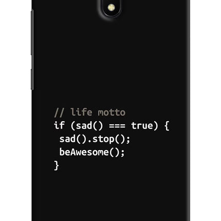 Life Motto Code Redmi 8A Hard Case Back Cover by Casekaro