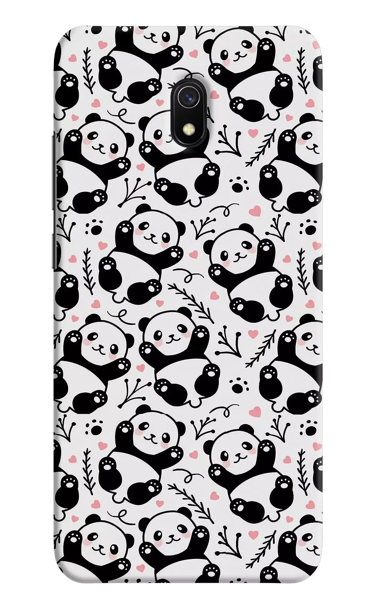 Cute Panda Redmi 8A Hard Case Back Cover by Casekaro