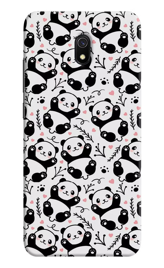Cute Panda Redmi 8A Hard Case Back Cover by Casekaro