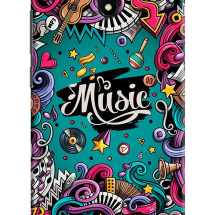 Music Graffiti Redmi 8A Hard Case Back Cover by Casekaro