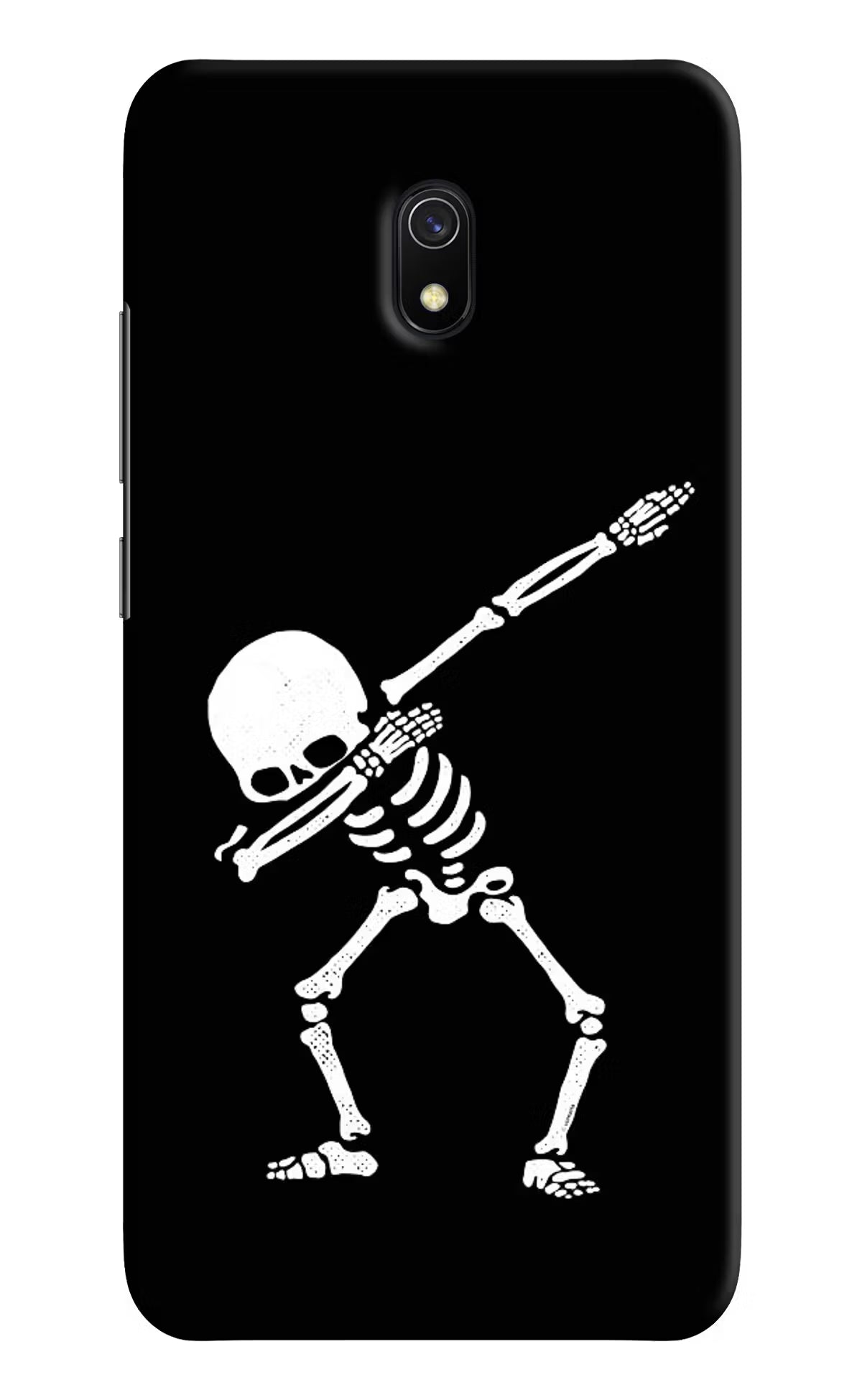 Dabbing Skeleton Art Redmi 8A Hard Case Back Cover by Casekaro