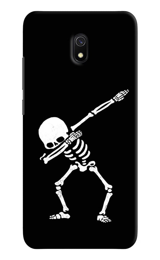 Dabbing Skeleton Art Redmi 8A Hard Case Back Cover by Casekaro