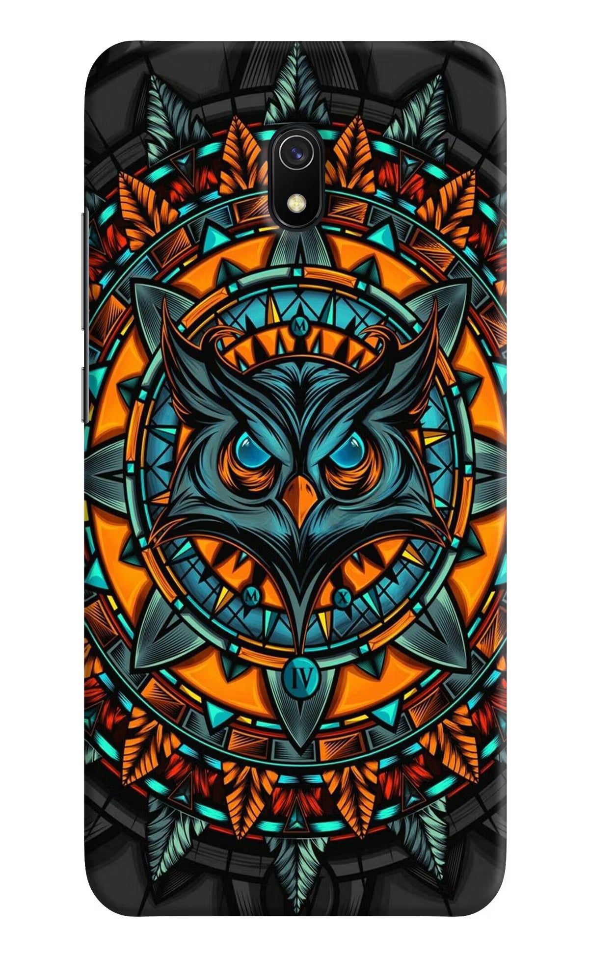 Angry Owl Art Redmi 8A Hard Case Back Cover by Casekaro