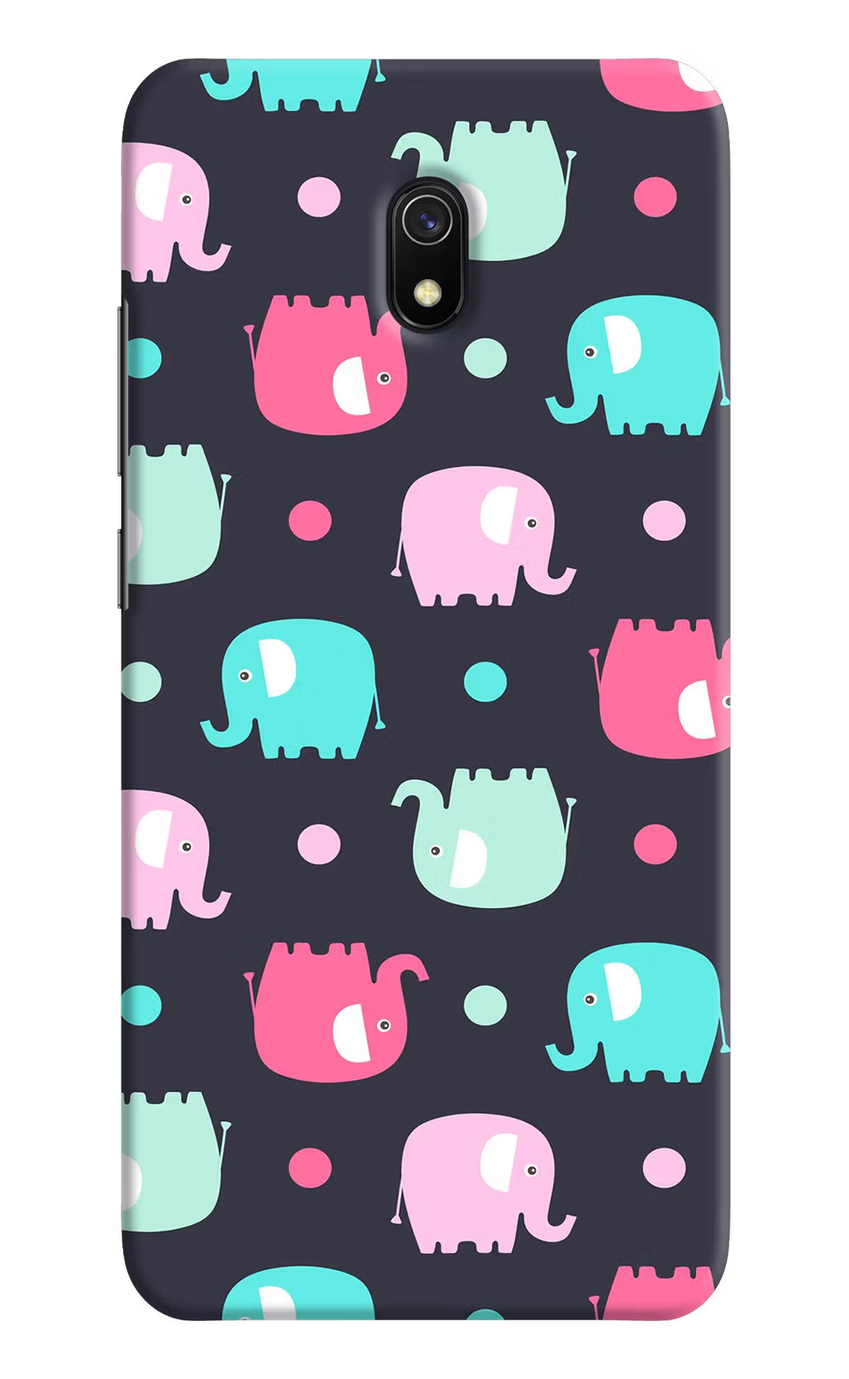 Elephants Redmi 8A Hard Case Back Cover by Casekaro
