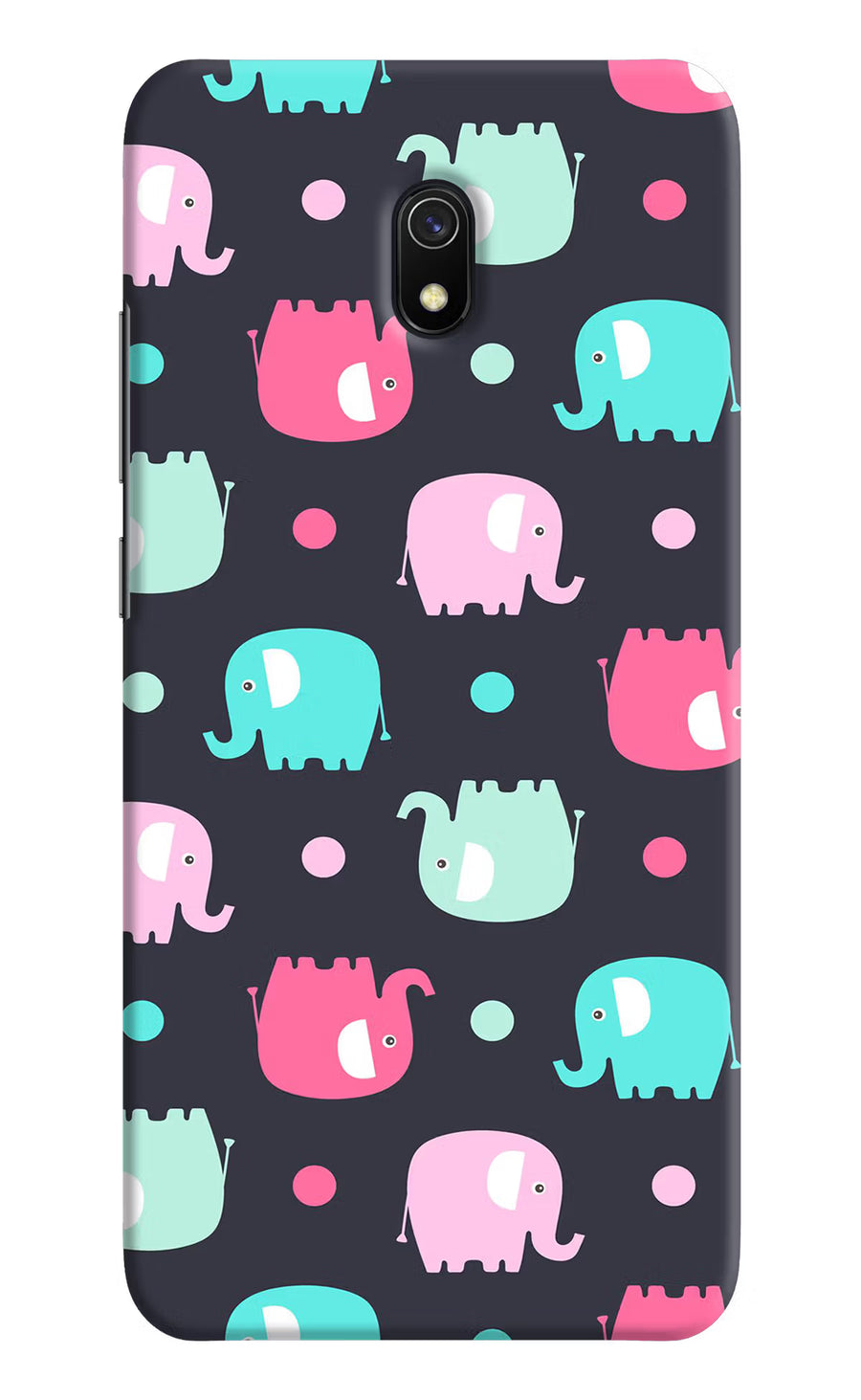 Elephants Redmi 8A Back Cover, Hard case