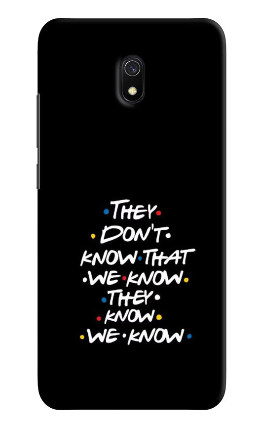 FRIENDS Dialogue Redmi 8A Hard Case Back Cover by Casekaro